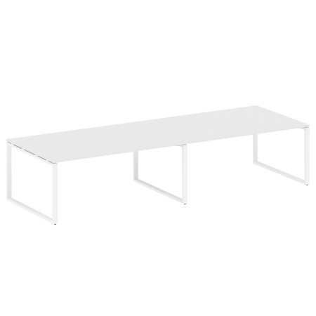Переговорный стол 2 столешницы Metal System Style БО.ПРГ-2.5 3600x1235x750