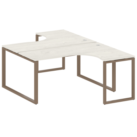 Рабочая станция криволинейная Metal System Style БО.РАС-СА-2.4 1600x2435x750