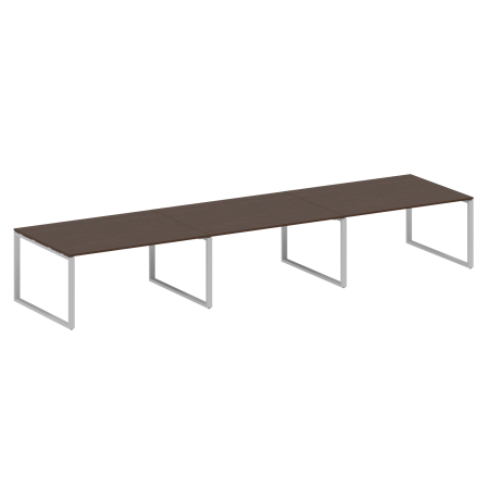 Переговорный стол 3 столешницы Metal System Style БО.ПРГ-3.4 4800x1235x750