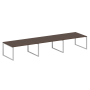 Переговорный стол 3 столешницы Metal System Style БО.ПРГ-3.4 4800x1235x750