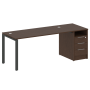 Рабочая станция с опорной тумбой Metal System Style БП.РС-СТП-1.4 2012x720x750