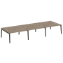 Рабочая станция на деревянных опорах Onix Wood OW.D.RS-6.4.8 4740x1635x750