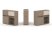 Тумба двойная + низкая надставка ES.NB.2N-13 (1500х410х1135)