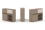 Тумба двойная + низкая надставка ES.NB.2N-13 (1500х410х1135)