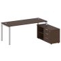 Рабочая станция с опорной тумбой правая Metal System Style БП.РС-СТС-2.5 Пр 1900x1520x750