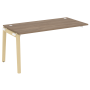 Наборный элемент рабочей станции на деревянных опорах Onix Wood OW.1.NRS-4.8 1580x800x750