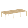 Рабочая станция на деревянных опорах Onix Wood OW.D.RS-6.2.8 3540x1635x750