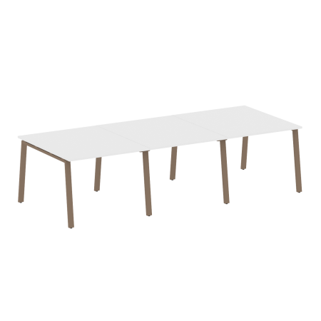 Стол для переговоров (3 столешницы) на А-образном м/к Metal System Style БА.ПРГ-3.1 3000x1235x750