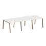 Стол для переговоров (3 столешницы) на А-образном м/к Metal System Style БА.ПРГ-3.1 3000x1235x750