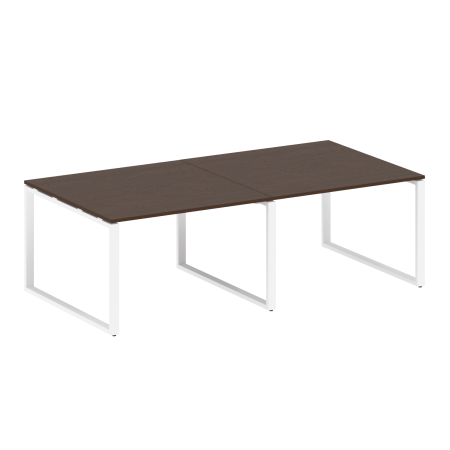 Переговорный стол 2 столешницы Metal System Style БО.ПРГ-2.2 2400x1235x750