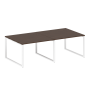 Переговорный стол 2 столешницы Metal System Style БО.ПРГ-2.2 2400x1235x750