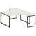 Рабочая станция криволинейная Metal System Style БО.РАС-СА-2.4 1600x2435x750
