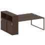 Рабочая станция с шкафом-купе на О-образном м/к Metal System Style БО.РС-СШК-2.5 Т 2210x1475x1098