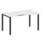 Стол криволинейный правый Metal System Style БП.СА-2 Пр 1400x900x750