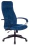 Кресло руководителя CH-608Fabric темно-синий Velvet 29 крестов. пластик