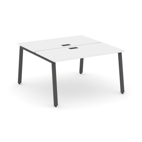 Рабочая станция 2-х сторонняя SN-6A.DRS-023 (1380х1632х750) (Белый/Металл Антрацит)