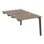 Стол-приставка двойной на деревянных опорах Onix Wood OW.D.SPR-1.8 980x1635x750