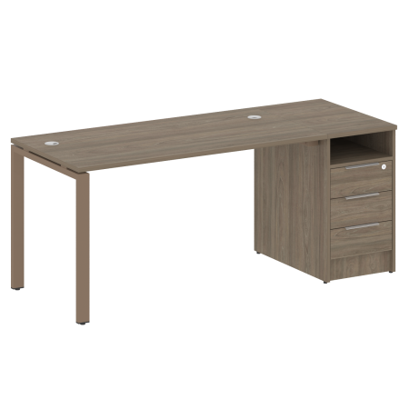 Рабочая станция с опорной тумбой Metal System Style БП.РС-СТП-1.3 1812x720x750