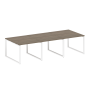 Переговорный стол 3 столешницы Metal System Style БО.ПРГ-3.1 3000x1235x750