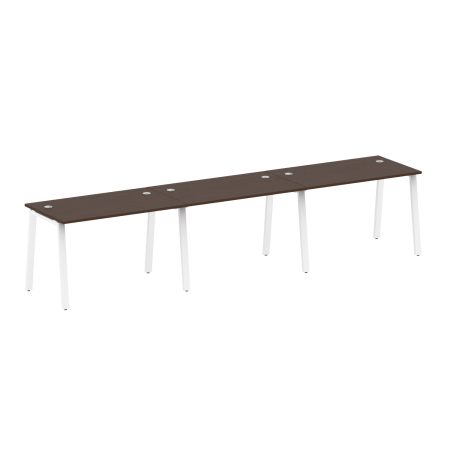 Рабочая станция на 3 рабочих места на А-образном м/к Metal System Style БА.СМ-3.2 3600x720x750