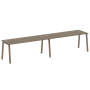 Рабочая станция на 2 рабочих места на А-образном м/к Metal System Style БА.СМ-2.5 3600x720x750