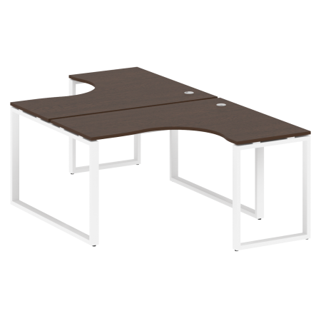 Рабочая станция криволинейная Metal System Style БО.РАС-СА-2.3 1400x2435x750