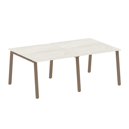 Стол для переговоров (2 столешницы) на А-образном м/к Metal System Style БА.ПРГ-2.1 2000x1235x750