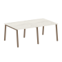 Стол для переговоров (2 столешницы) на А-образном м/к Metal System Style БА.ПРГ-2.1 2000x1235x750