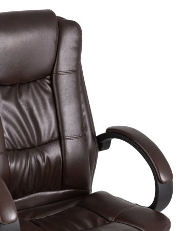 Кресло руководителя TopChairs Atlant коричневое (Компьютерное кресло Atlant коричневый)