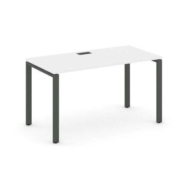 Стол письменный SN-6P.SP-021 (980х800х750) (Белый/Металл Антрацит)