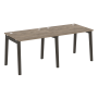 Рабочая станция на деревянных опорах Onix Wood OW.RS-2.1.8 1960x800x750