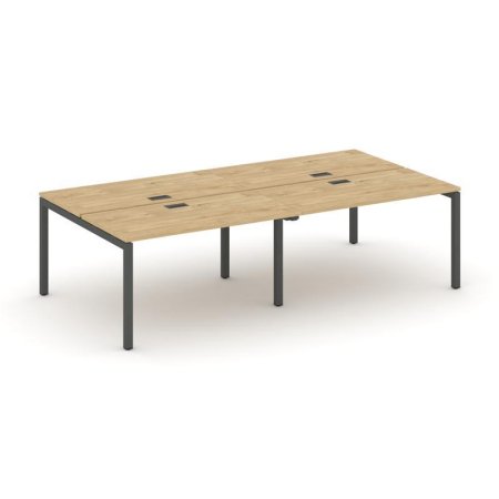 Рабочая станция 2-х сторонняя SN-5P.DRS-033 (2760х1232х750) (Тиквуд Светлый/Металл Антрацит)