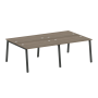 Рабочая станция на 4 рабочих места на А-образном м/к Metal System Style БА.СМ-4.2 2400x1475x750
