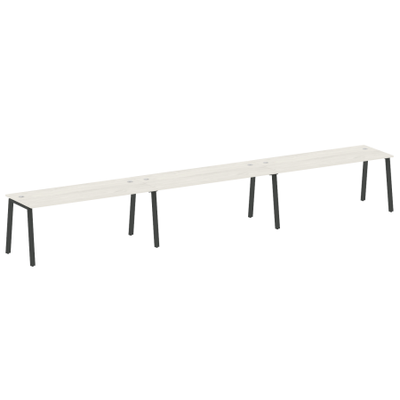 Рабочая станция на 3 рабочих места на А-образном м/к Metal System Style БА.СМ-3.5 5400x720x750