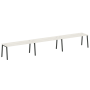 Рабочая станция на 3 рабочих места на А-образном м/к Metal System Style БА.СМ-3.5 5400x720x750