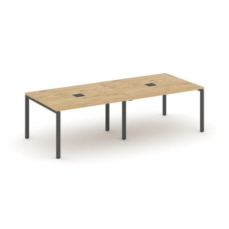 Стол переговорный SN-6P.SPRG-043 (2760х1180х750) (Тиквуд Светлый/Металл Антрацит)