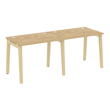 Рабочая станция на деревянных опорах Onix Wood OW.RS-2.1.7 1960x720x750