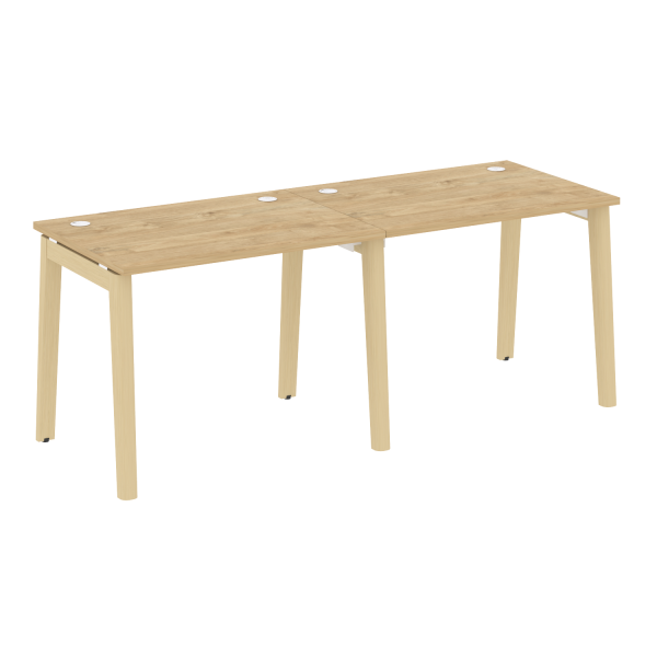 Рабочая станция на деревянных опорах Onix Wood OW.RS-2.1.7 1960x720x750