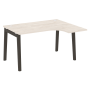 Стол эргономичный правый на деревянных опорах Onix Wood OW.SA-3R 1380x1180x750