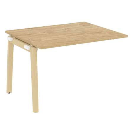 Проходной наборный элемент переговорного стола на деревянных опорах Onix Wood OW.NPRG-2 1180x980x750