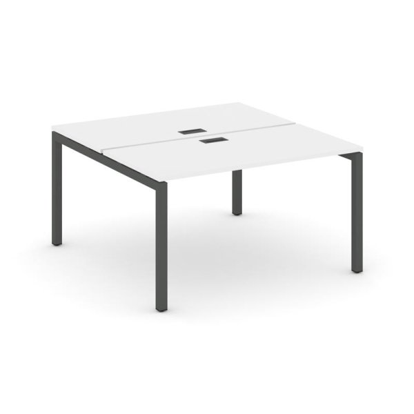 Рабочая станция 2-х сторонняя SN-5P.DRS-003 (1380х1232х750) (Белый/Металл Антрацит)