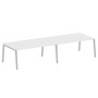 Стол для переговоров (2 столешницы) на А-образном м/к Metal System Style БА.ПРГ-2.5 3600x1235x750