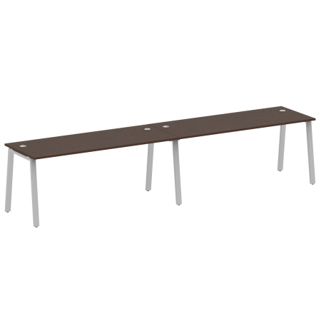 Рабочая станция на 2 рабочих места на А-образном м/к Metal System Style БА.СМ-2.5 3600x720x750