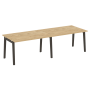 Стол переговорный на деревянных опорах Onix Wood OW.PRG-2.3 2760x980x750