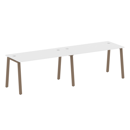 Рабочая станция на 2 рабочих места на А-образном м/к Metal System Style БА.СМ-2.3 2800x720x750