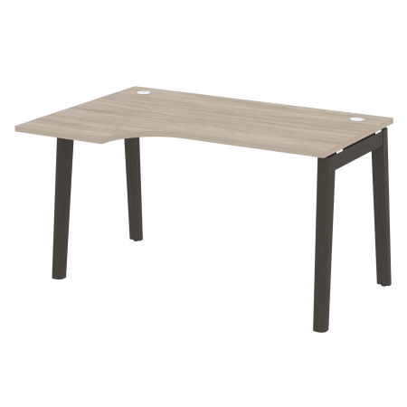 Стол эргономичный левый на деревянных опорах Onix Wood OW.SA-2L 1380x980x750