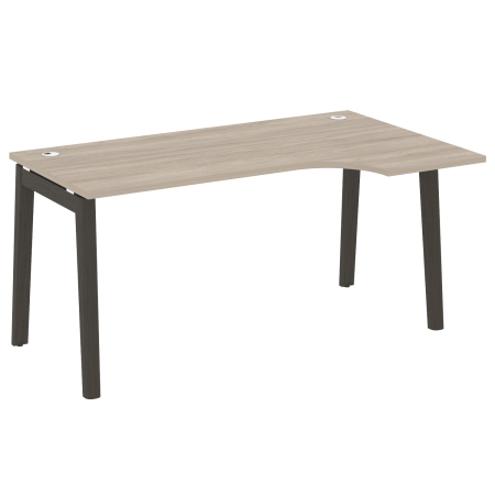 Стол эргономичный правый на деревянных опорах Onix Wood OW.SA-1R 1580x980x750