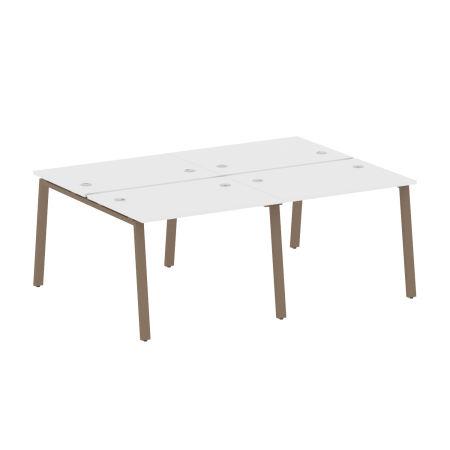 Рабочая станция на 4 рабочих места на А-образном м/к Metal System Style БА.СМ-4.1 2000x1475x750