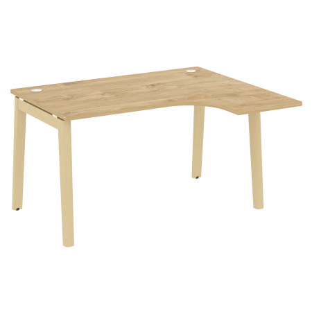 Стол эргономичный правый на деревянных опорах Onix Wood OW.SA-3R 1380x1180x750