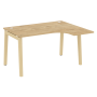Стол эргономичный правый на деревянных опорах Onix Wood OW.SA-3R 1380x1180x750